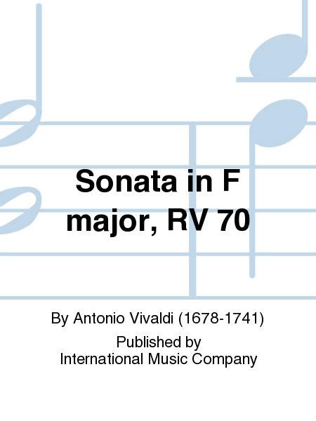 Sonata In F Major, Rv 70 (With Cello Ad Lib.)